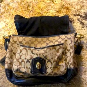Tan vintage coach purse